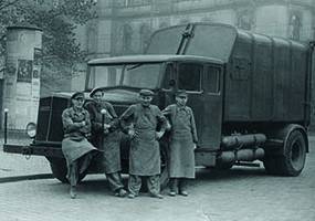 Gasbetriebens Müllfahrzeug 1942